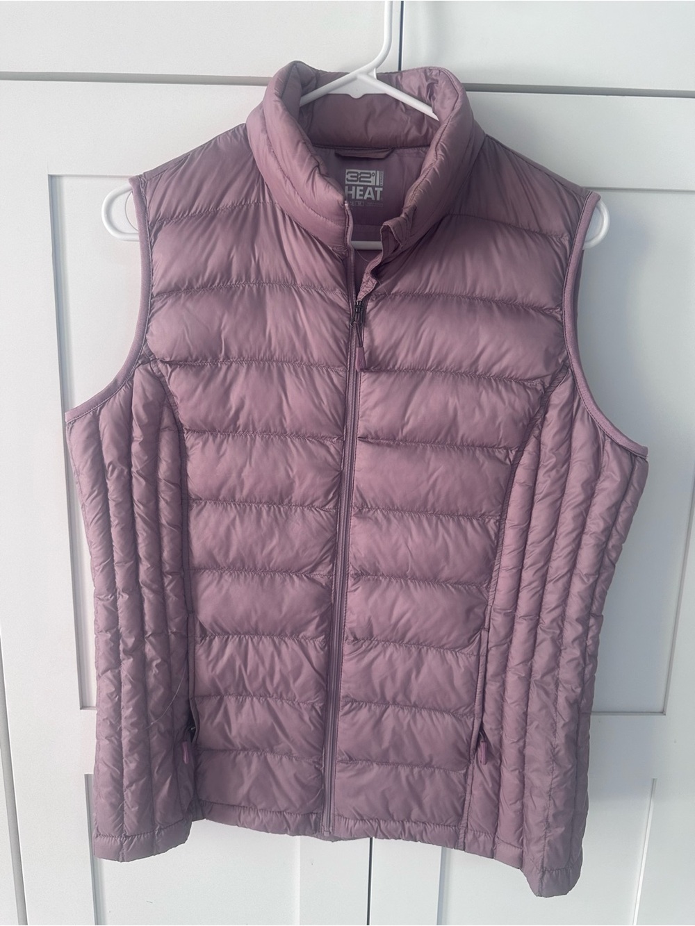 32 Degrees Quilted Dusty Mauve Puffer Vest